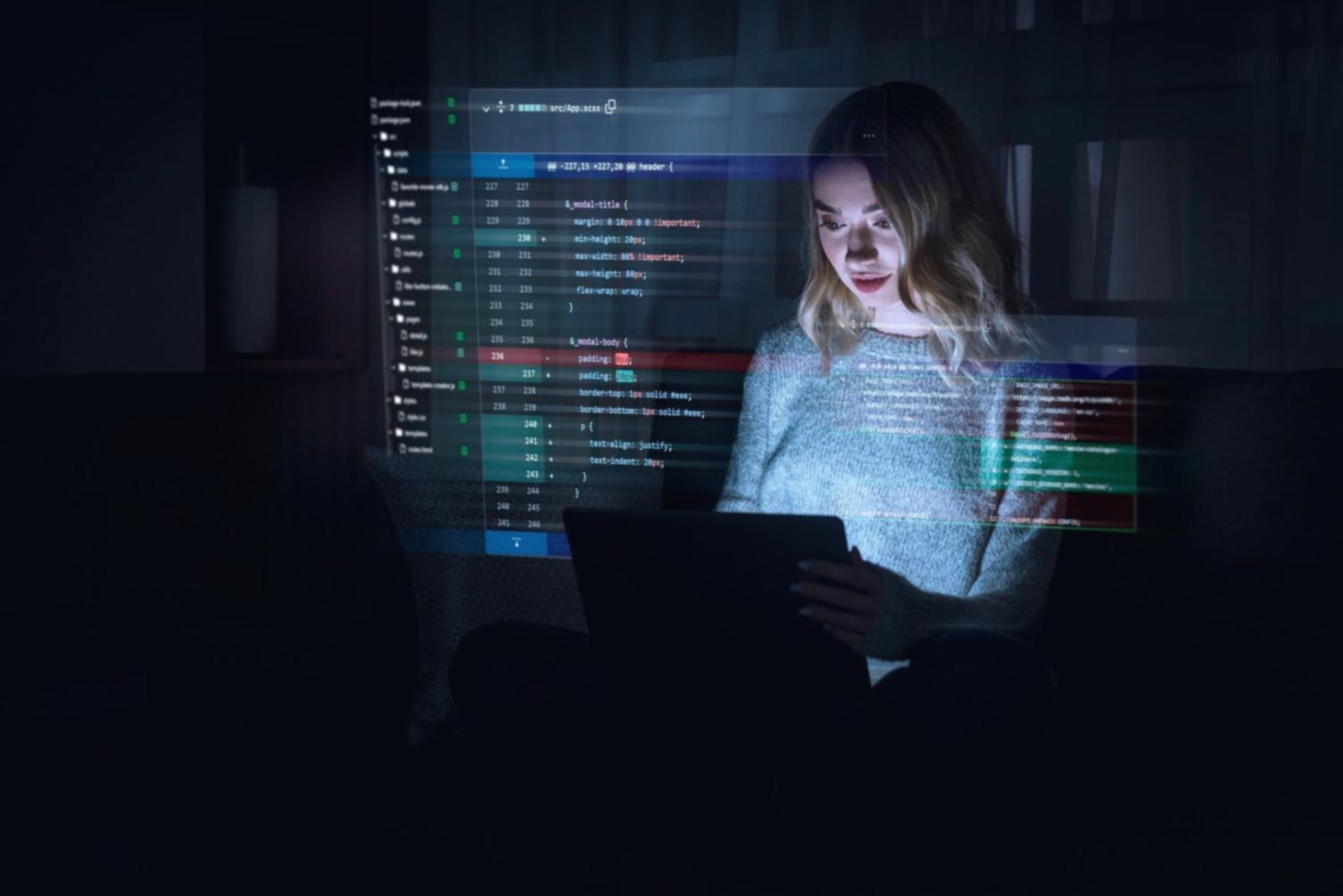 Modern workspace setup for online learning environment